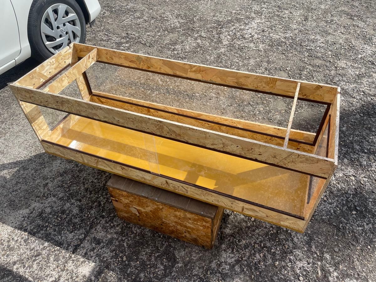 爬虫類ケージ 120×40×40 4面アクリル仕様 木製 飼育ケース 爬虫類