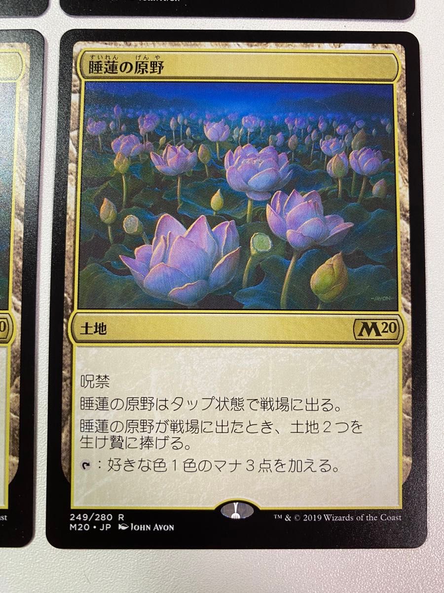 睡蓮の原野 foil 日本語 4枚 mtg Foil 睡蓮の原野/Lotus Field》