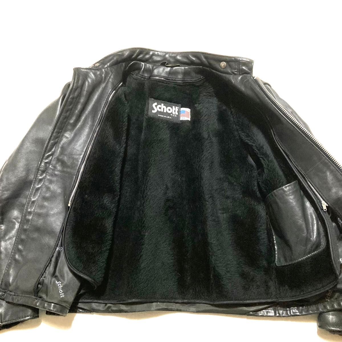 良品 】 schott 641 サイズ40 シングルライダース ライダース
