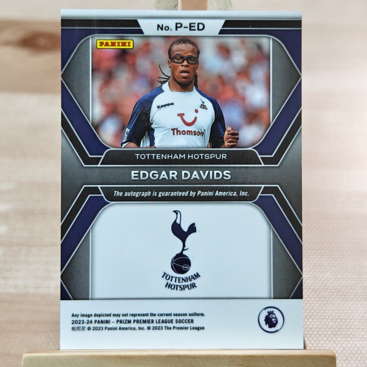 99枚限定】エドガー•ダービッツ サイン トッテナム ユベントス Prizm