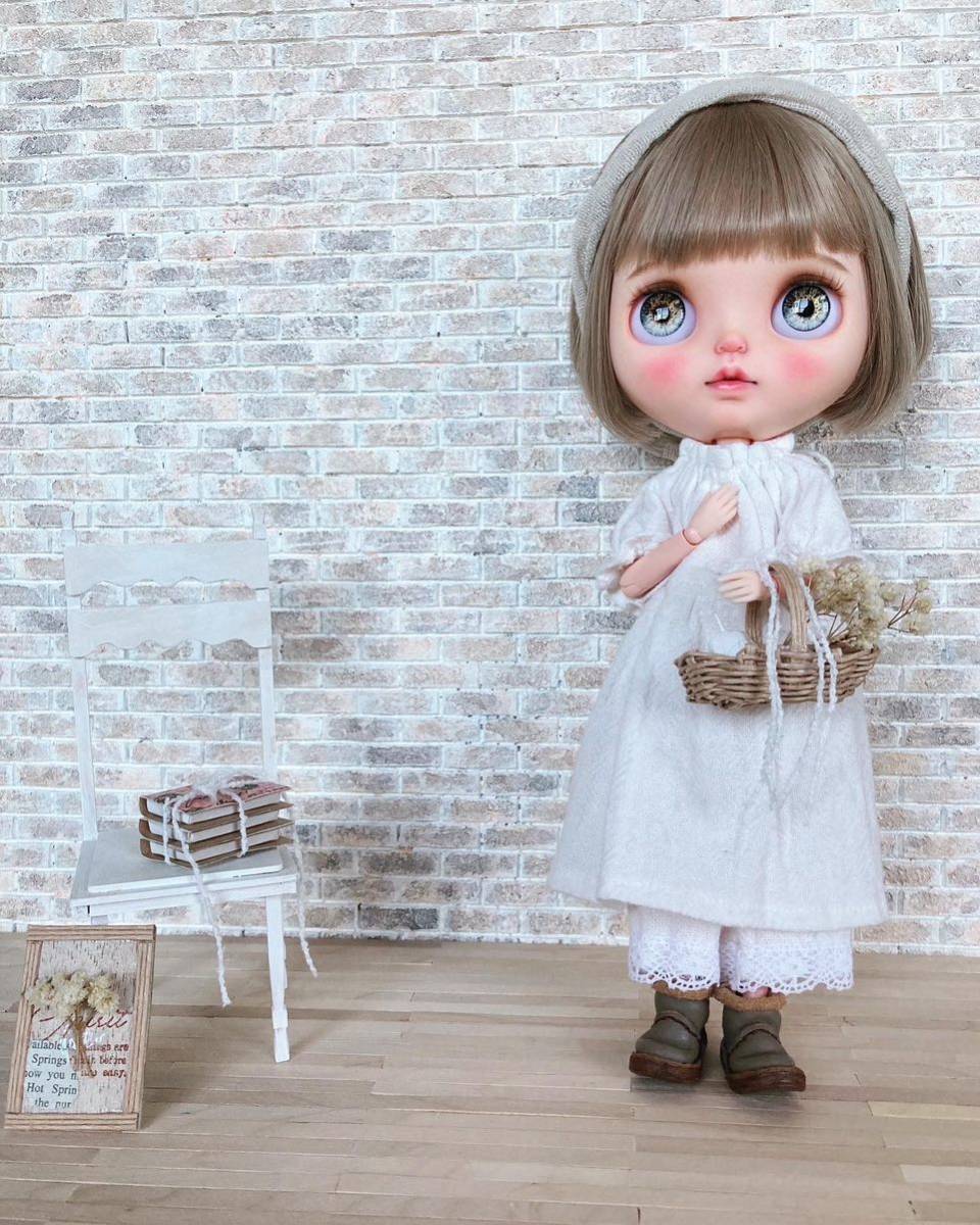 ミニチュア ドールハウス 背景ボード 壁 床 ブライス リカちゃん 1