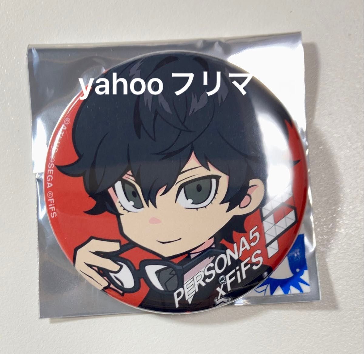 8) ペルソナ3/4/5 × FiFS 缶バッジ 主人公 鳴上悠 8) ペルソナ3/4/5