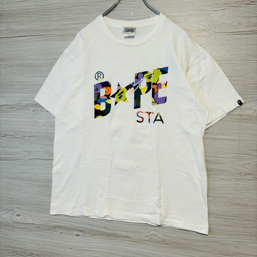 激レア A BATHING APE アベイシングエイプ Tシャツ グリッター 星