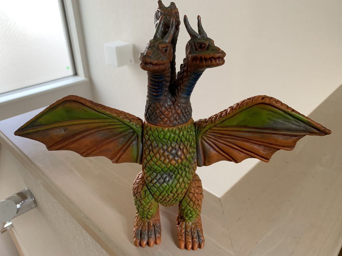 当時物 ブルマァク キングギドラ ソフビ 怪獣 ゴジラ キングギドラ