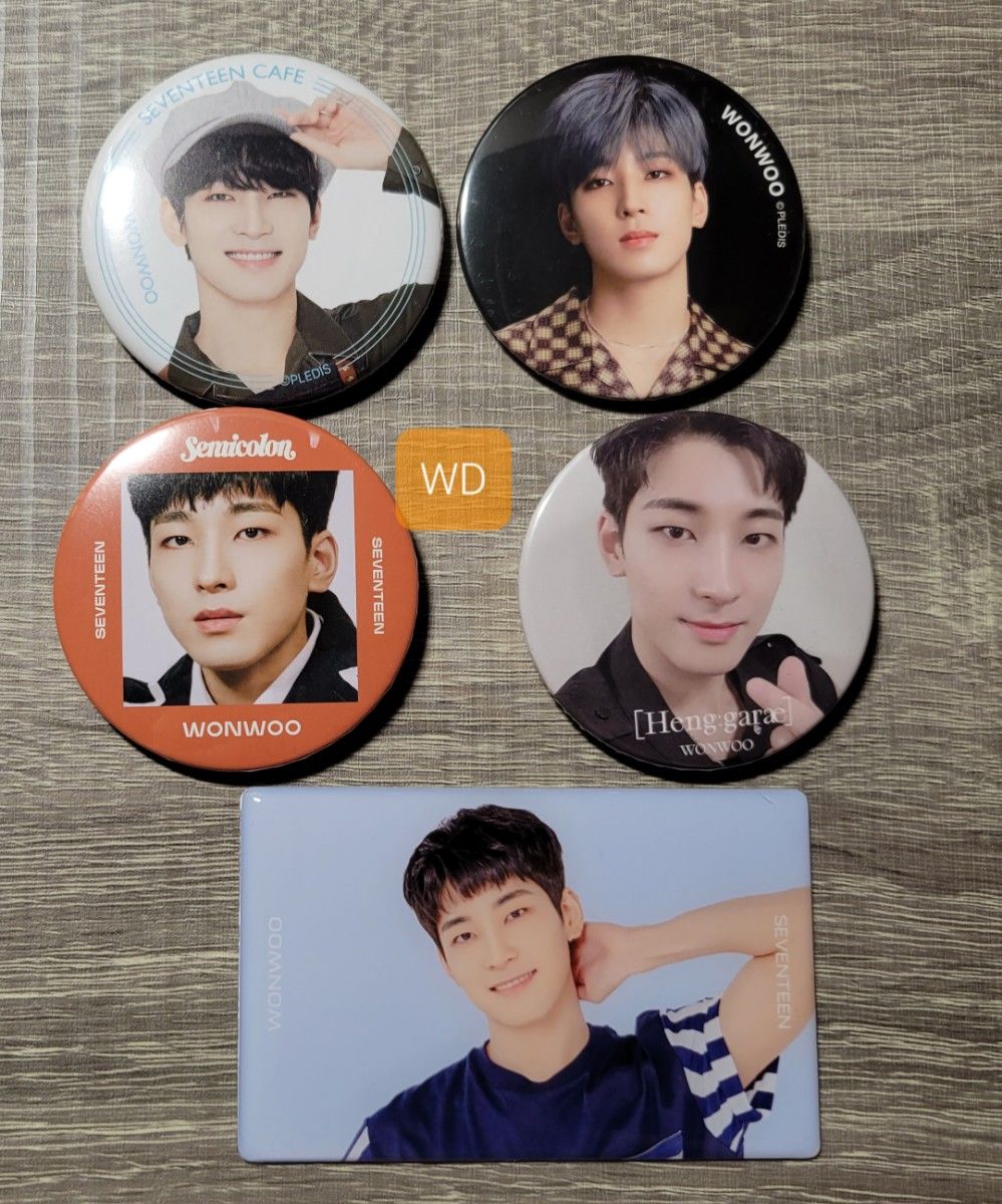 seventeen wonwoo ウォヌ缶バッジまとめ売り