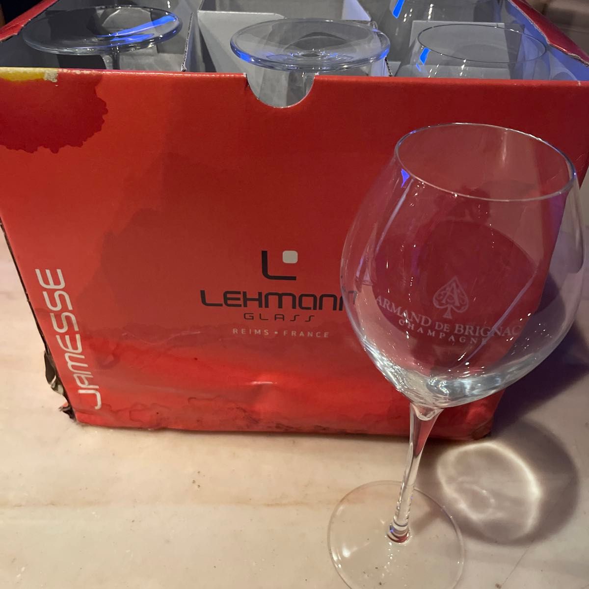 非売品】アルマンド シャンパングラス アタッシュケース ※グラス10脚付