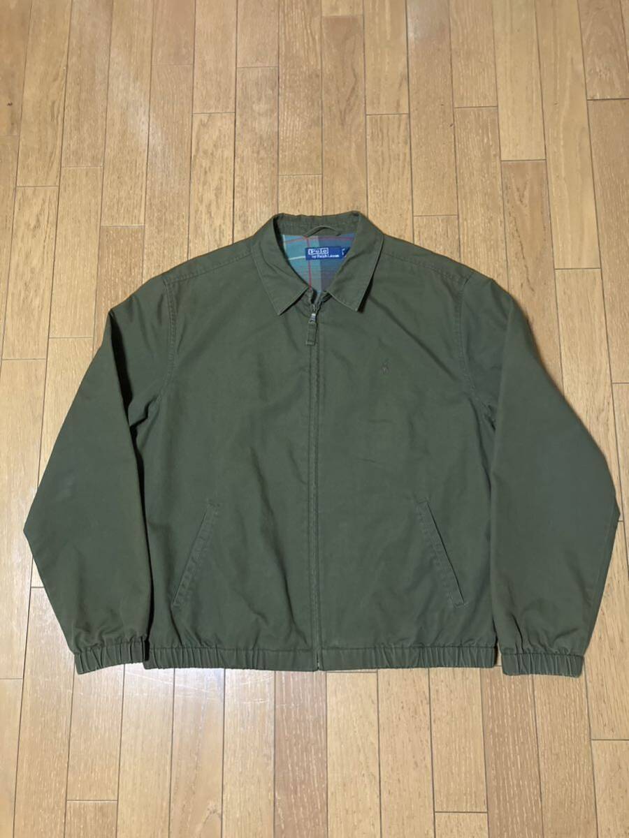 ラルフローレン スイングトップ XL カーキ オリーブ グリーン 90s