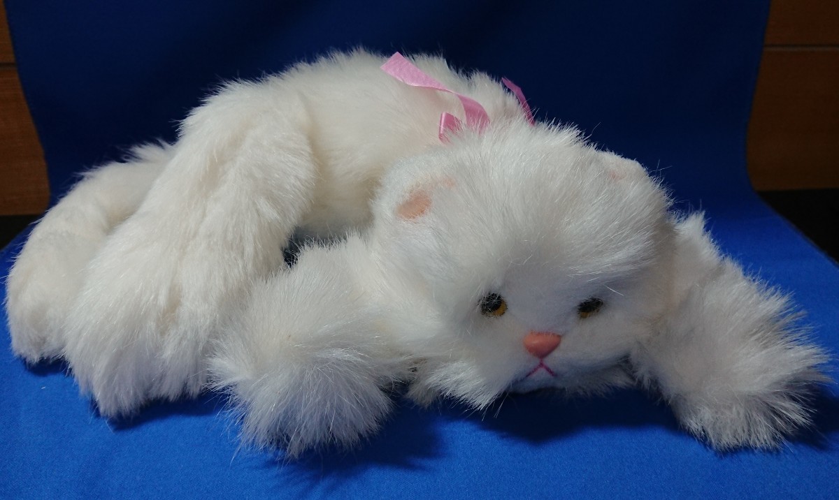 Yahoo!オークション - オオイケ レトロぬいぐるみ 白猫