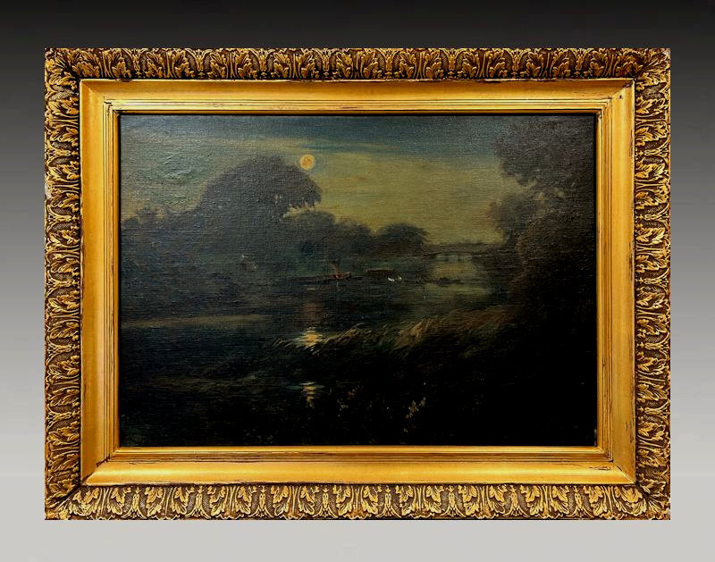 松井哲夫作「菊池渓谷」 油彩 風景画 真作保証□油彩□松井哲夫