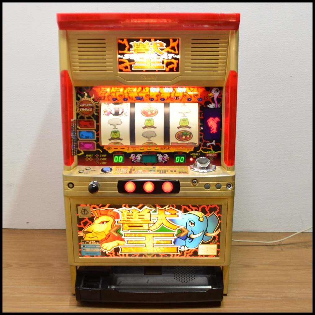 Yahoo!オークション - パチスロ実機 獣王 サミー 4号機 AT サバンナチ