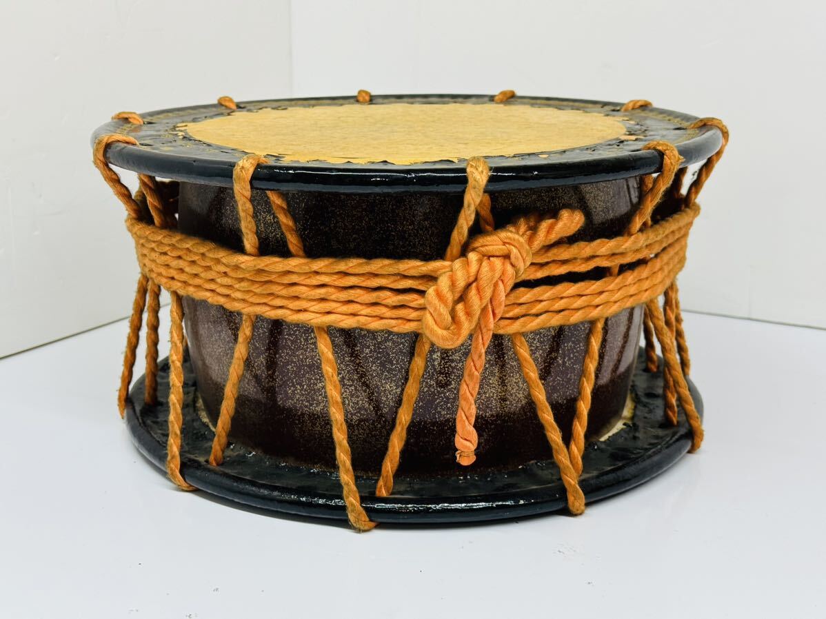伝統芸能 締太鼓 和太鼓 スタンド バチ ケース付き 和楽器 打楽器 伝統