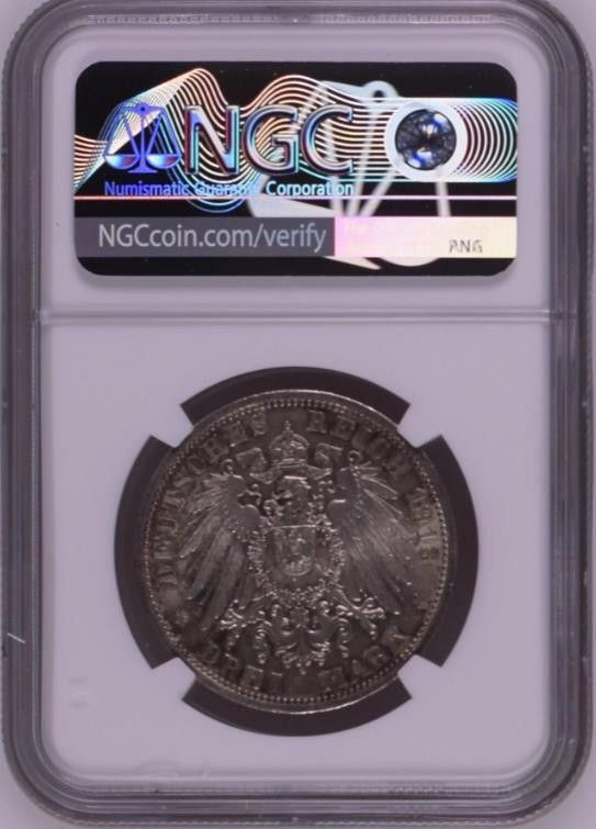 MS63】NGC 1913A ドイツ連邦 プロイセン王国 ヴィルヘルム 2 世在位25