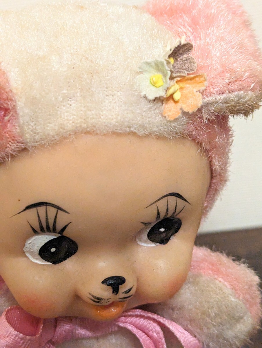 Yahoo!オークション - 昭和レトロ ラバーフェイス ドール ぬいぐるみ