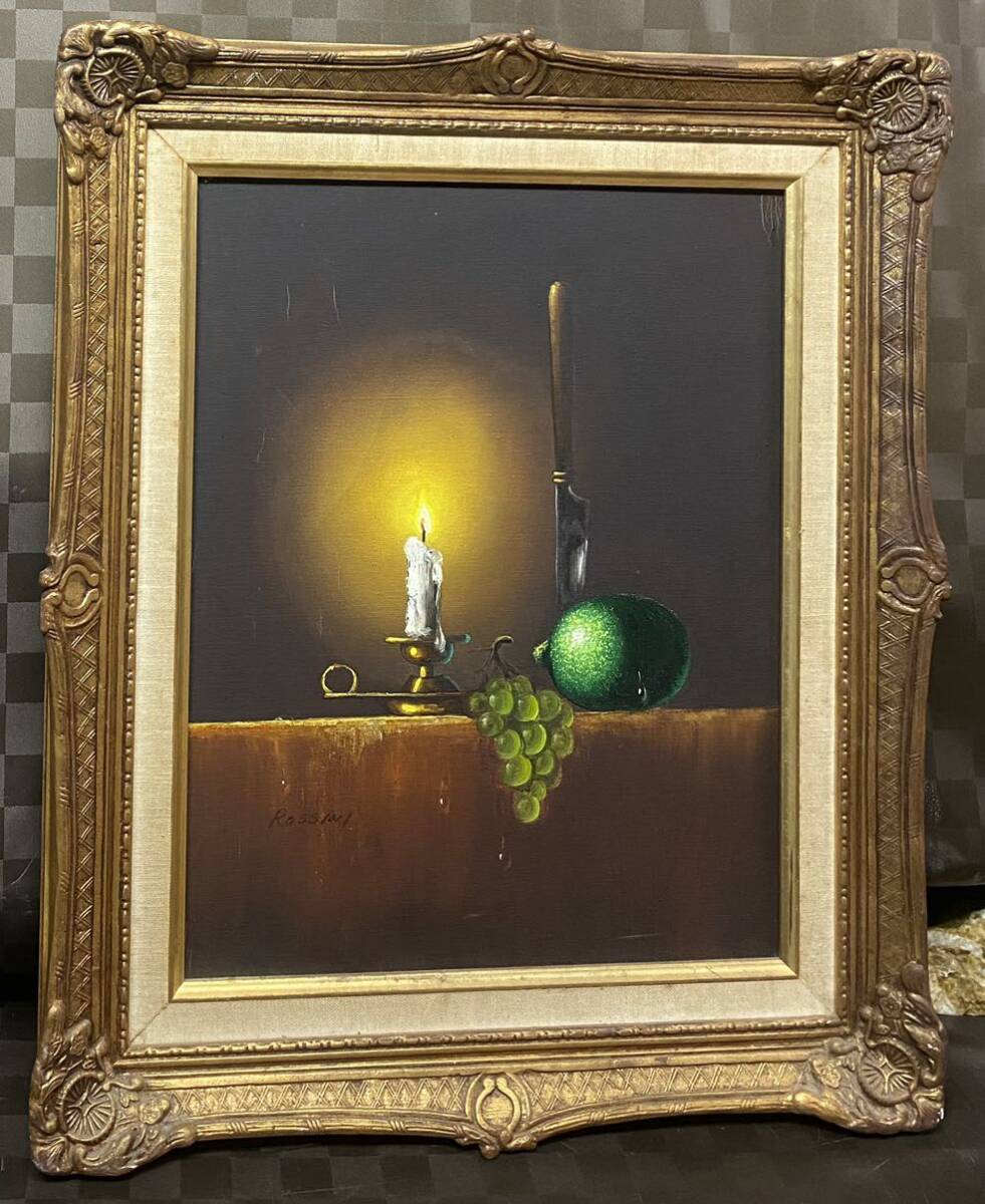 油彩画 8号 人形モチーフ（作者不詳） 油彩画 8号 人形モチーフ（作者