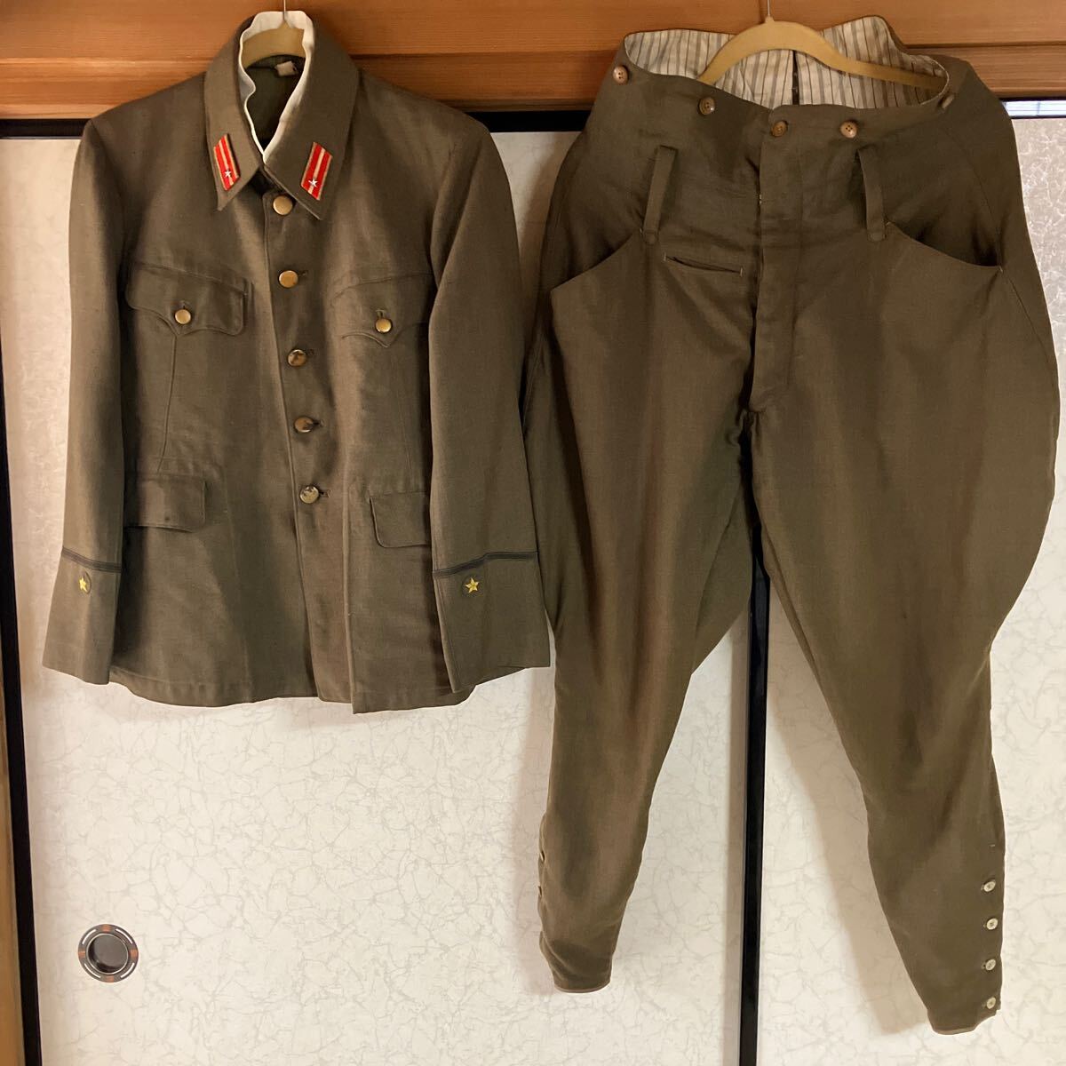 精巧複製・未使用】大日本帝国陸軍 将校 半袖 防暑衣袴 短袴 上下