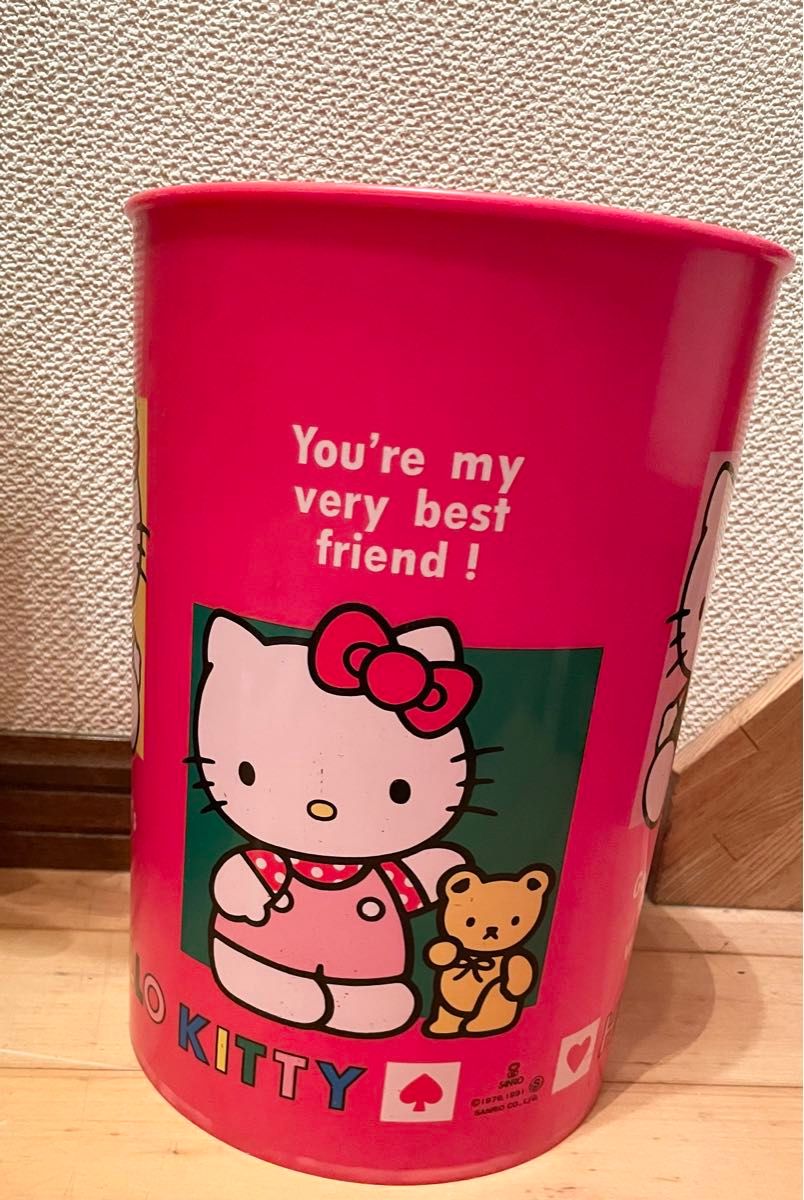 最終価格 超レア ハローキティ ゴミ箱 昭和レトロvintage 缶 希少レア