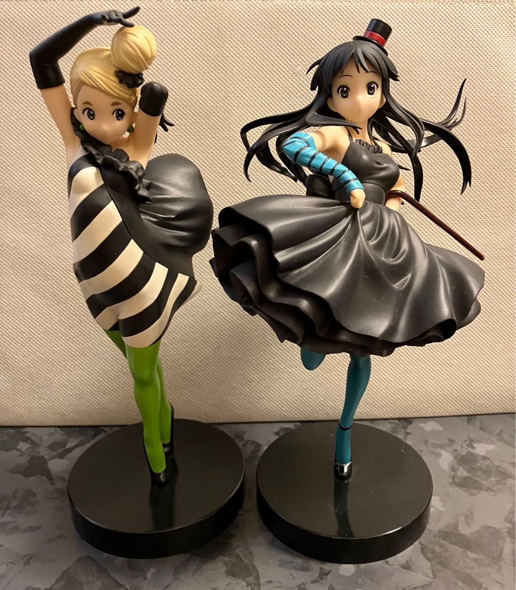 けいおん! SQフィギュア 4体セット けいおん 平沢唯・中野梓フィギュア