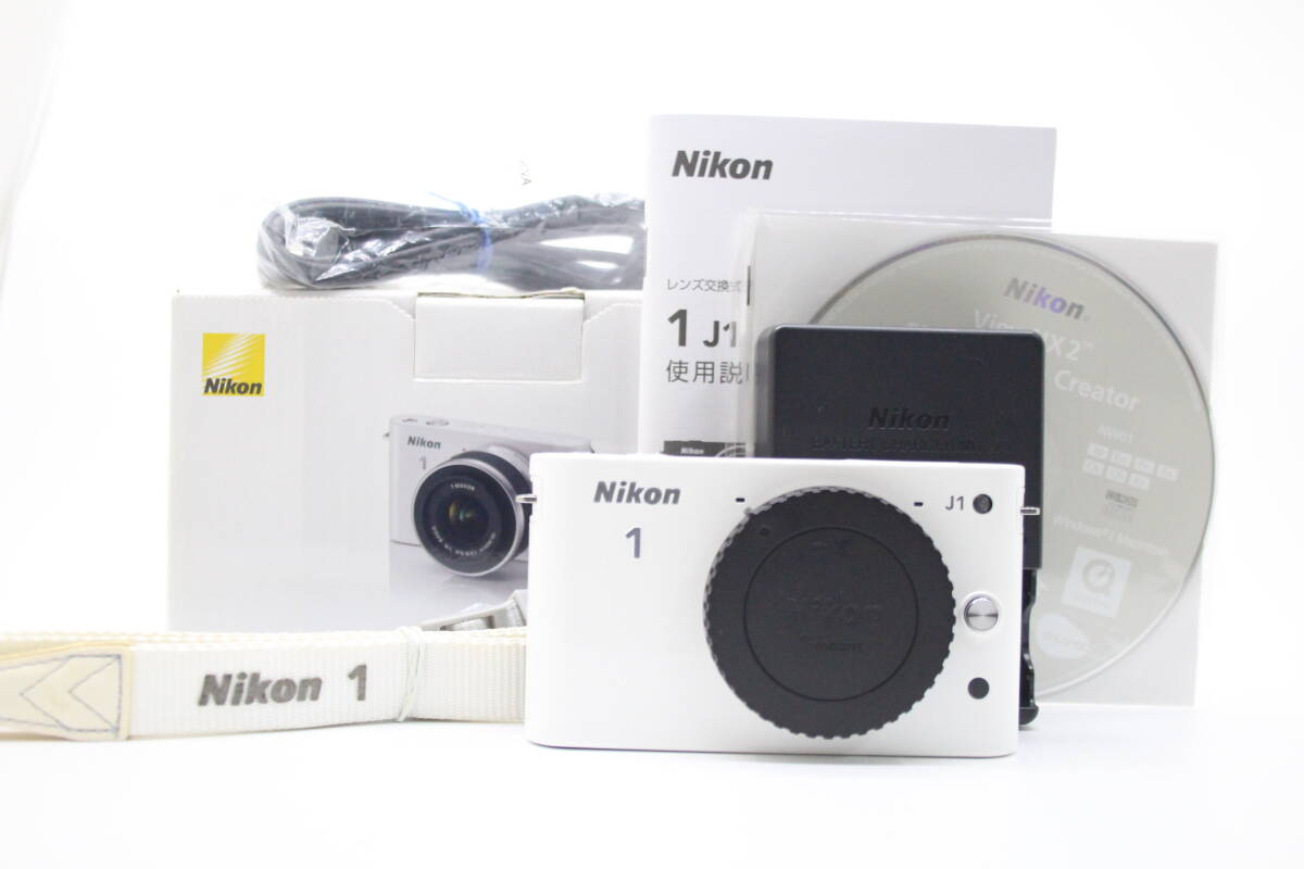 美品・訳あり】Nikon 1 J1 ミラーレス一眼レフカメラ ホワイト