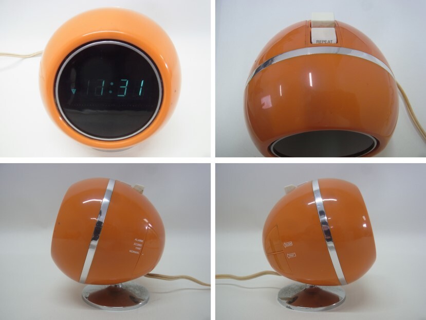 Maruman 置時計 EM-700 オレンジ ミッドセンチュリー Yahoo