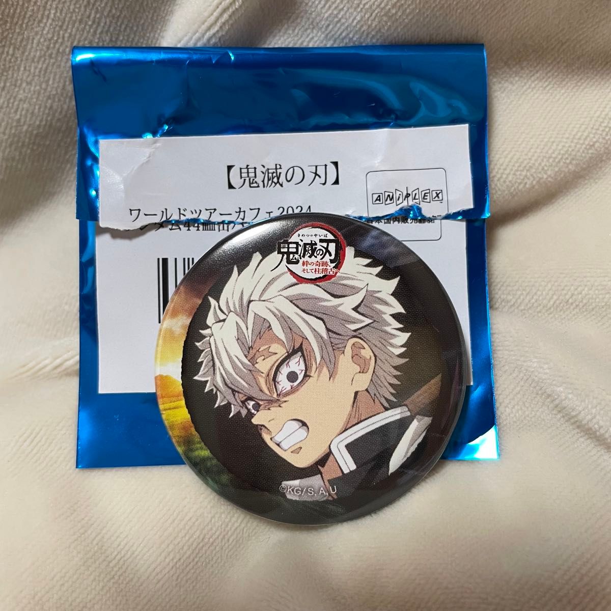 鬼滅の刃 ワールドツアー 2024 キービジュアル缶バッジ 不死川実弥 KV