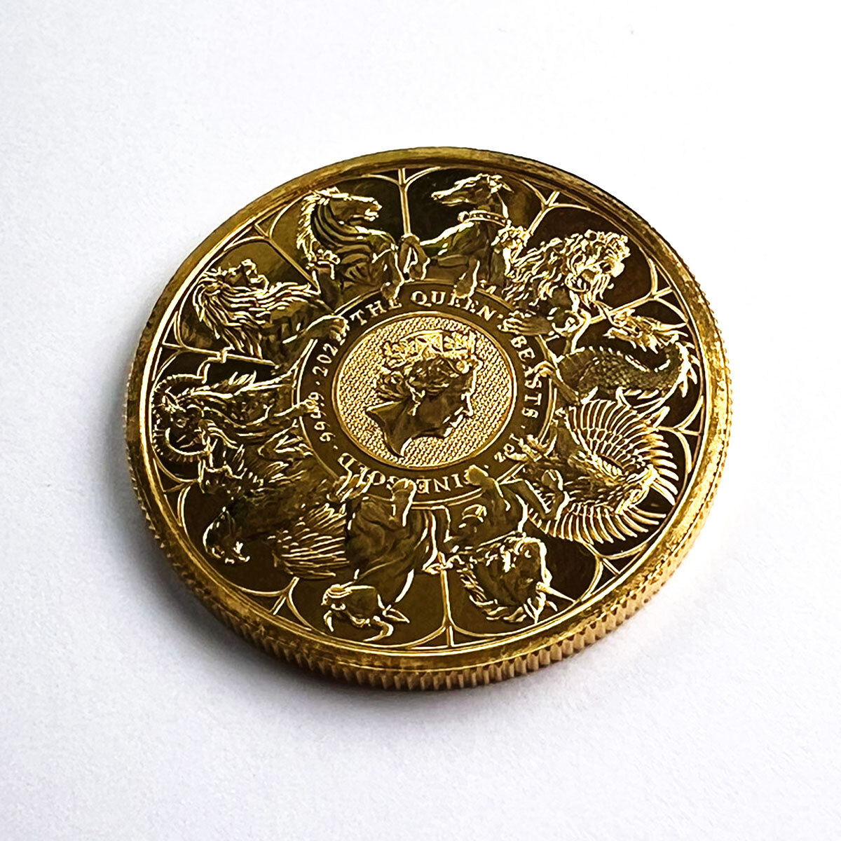 イギリス 金貨 100ポンド 2021 エリザベス2世 クイーンビースト