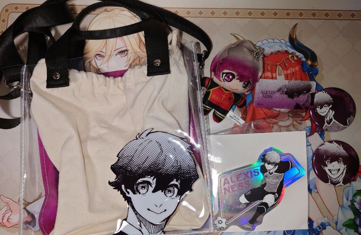 ブルーロック展 ネス クリアバッグ 缶バッジ マスコット ネーム