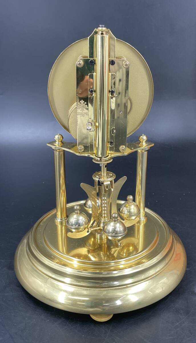 Master 400-Day 置時計 ガラス製 金色 ゼンマイ巻き式 レトロ Master