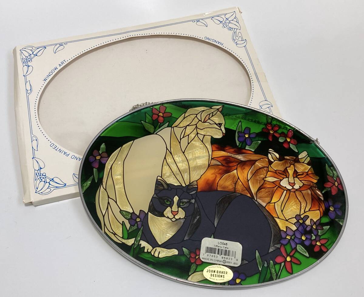 ☆貴重☆ ティファニー キャット ジョン・ベーカー ステンドグラス