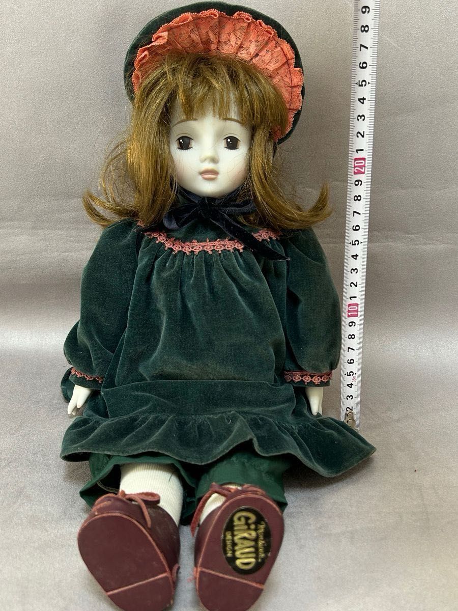 ビスクドール 三協オルゴール人形 40cm エリーゼのために 箱 ネジ付