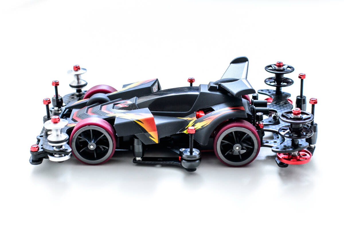 ミニ四駆完成品 ネオトライダガーZMC VZフルベアリング・カーボンSP