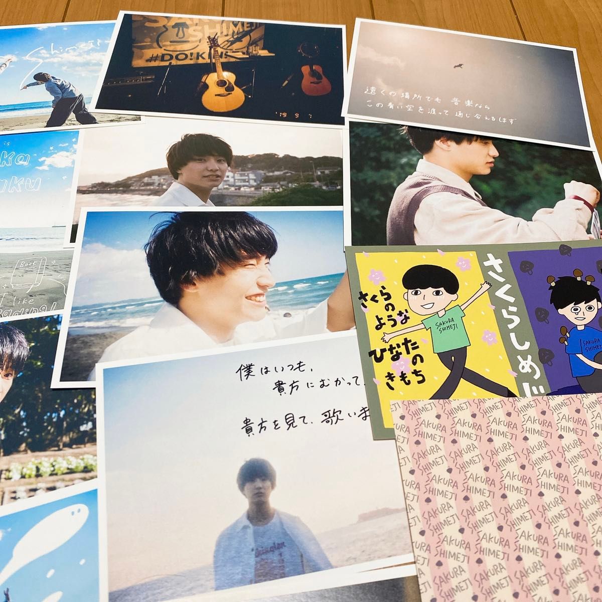 Sakurashimeji さくらしめじ 髙田彪我 田中雅功 生写真 サイン