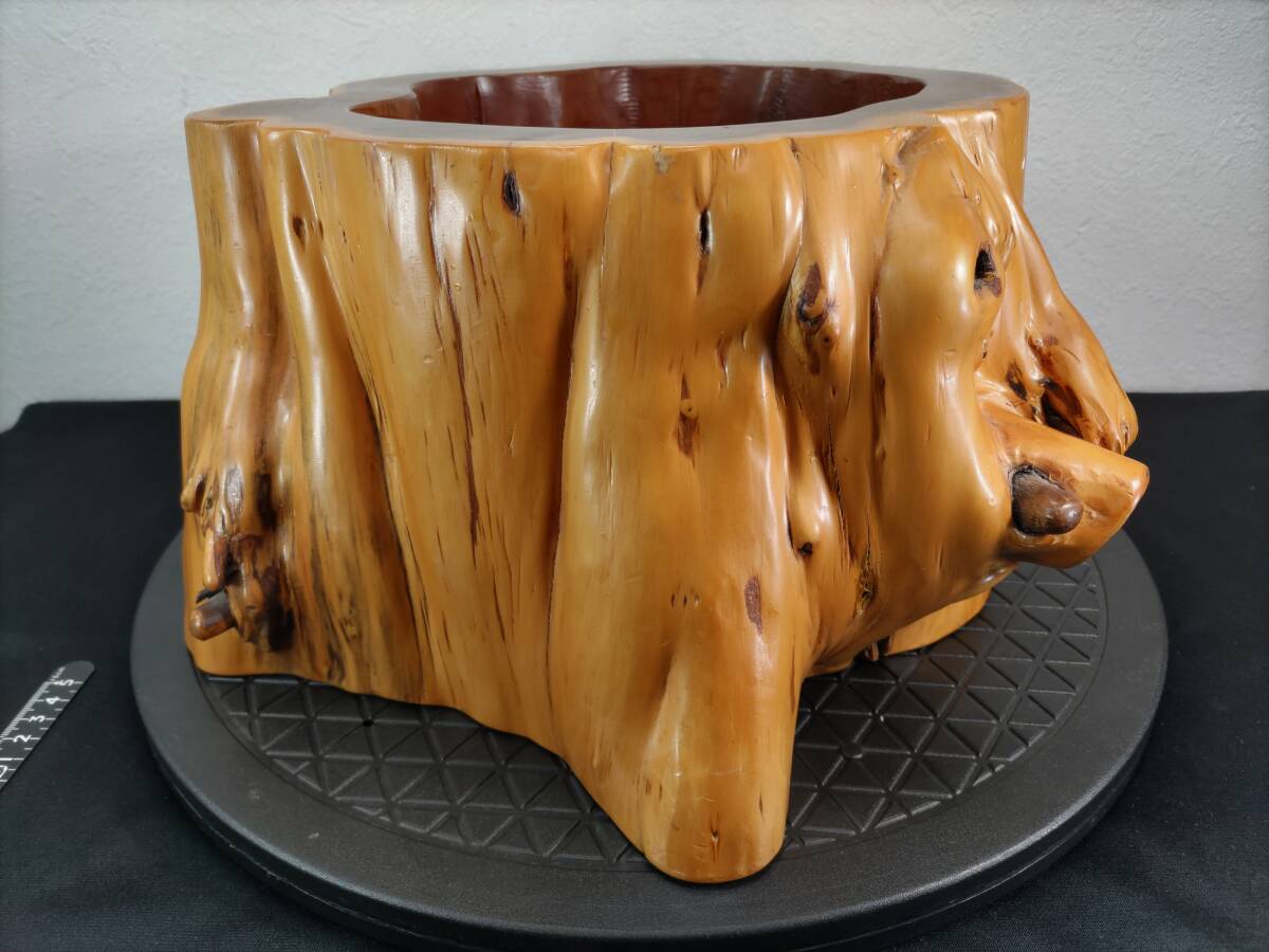 天然切り株火鉢