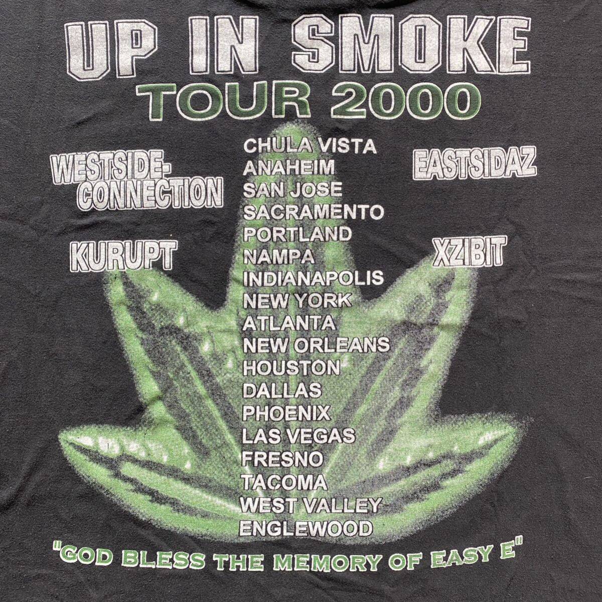 激レア 古着 Up In Smoke Tour 2000 Tee Black XL Dr Dre Snoop Dogg