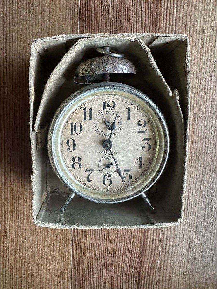 アンティーク 精工舎 ゼンマイ式 目覚まし時計 置時計 レトロ 手巻き