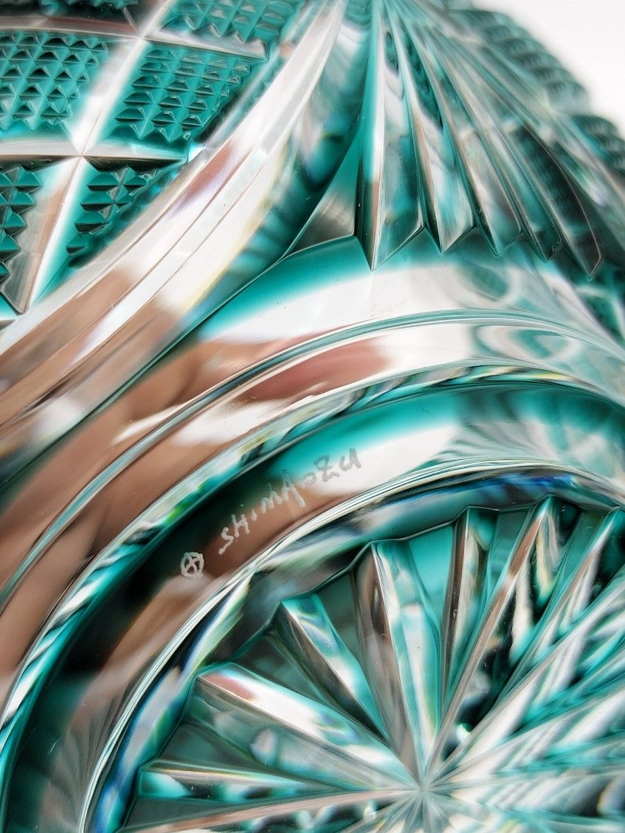 いか #XG506 島津薩摩切子・島津磯斉彬竈・薩摩の雫・切子・文鎮・薩摩