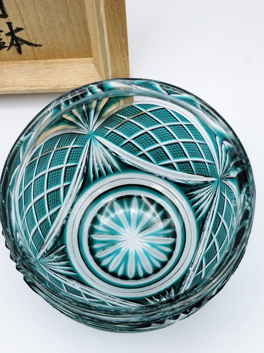 江戸切子 小鉢 5枚 ギヤマン 義山 カットガラス 江戸硝子 義山