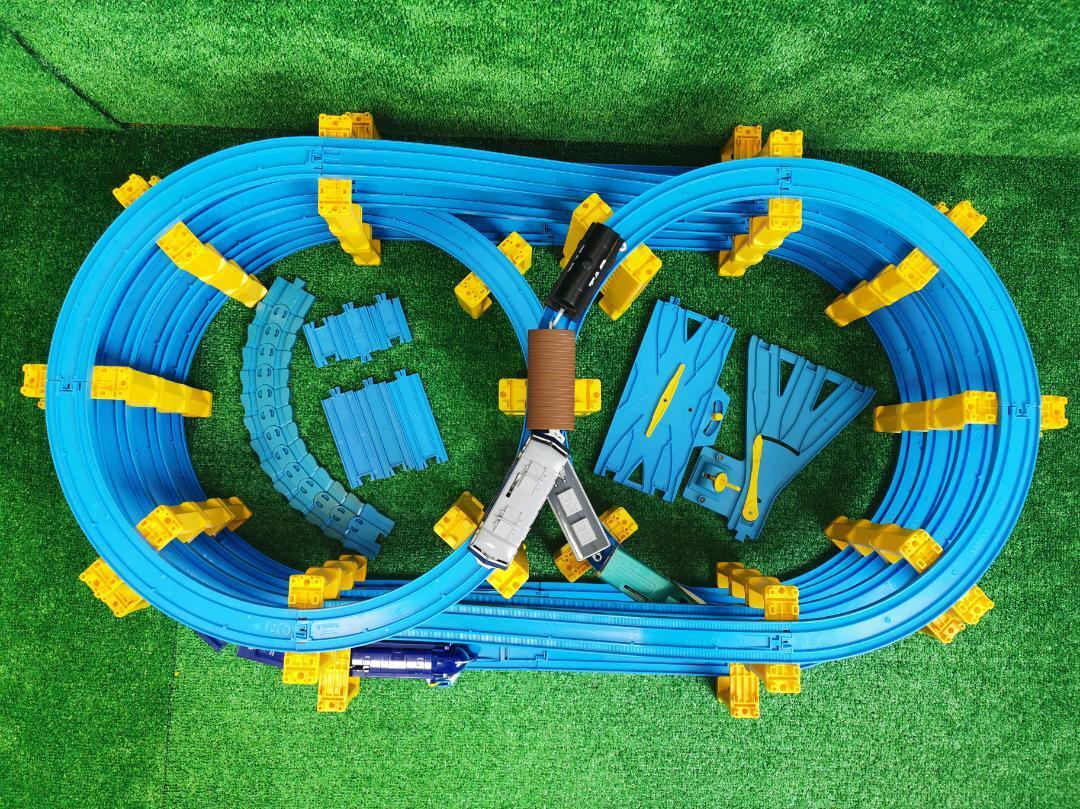 プラレール線路 参考出品 8階レイアウト プレミアパーツ組み込み