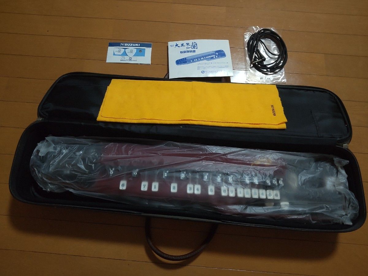 中古超美品初心者オール6点セット❮エレキ大正琴蘭他5点 ❯譜面無