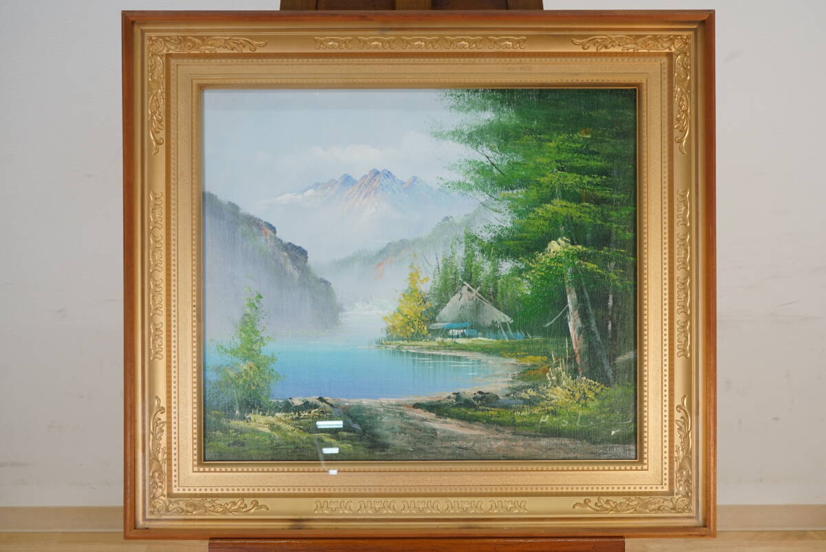 風景画 油彩画 S.J. サイン付き 風景画 油彩画 S.J. サイン付き 【公式