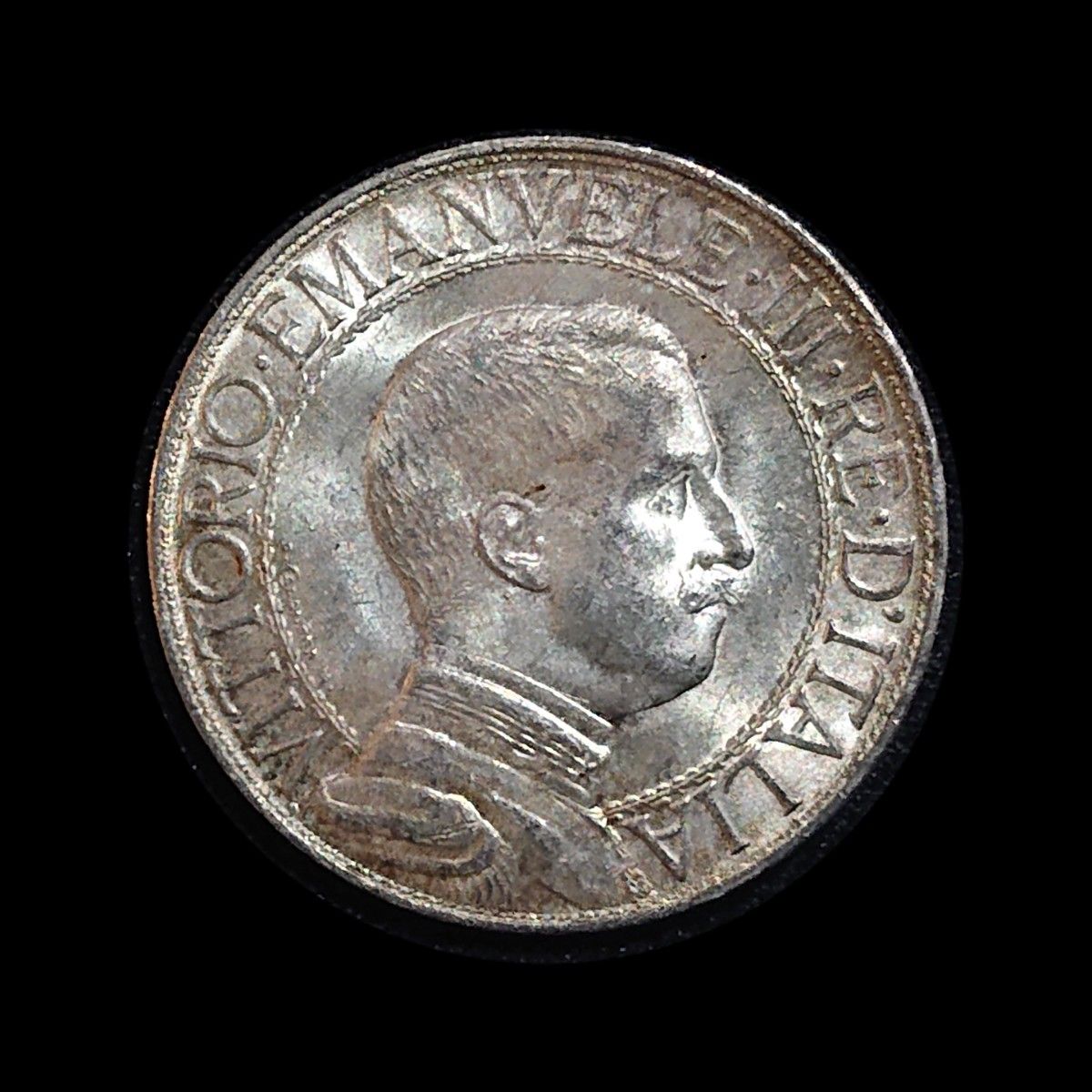 イタリア王国 1879年 5リラ ストア 銀貨 大型銀貨 ウンベルト1世 24.89