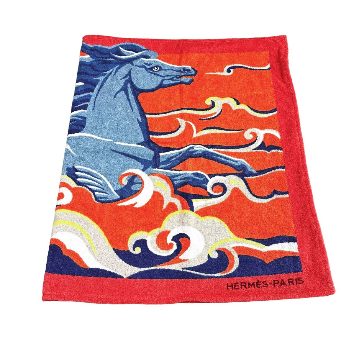 1円 HERMES エルメス ビーチタオル ビーチマット 約148cm×約91cm HC971