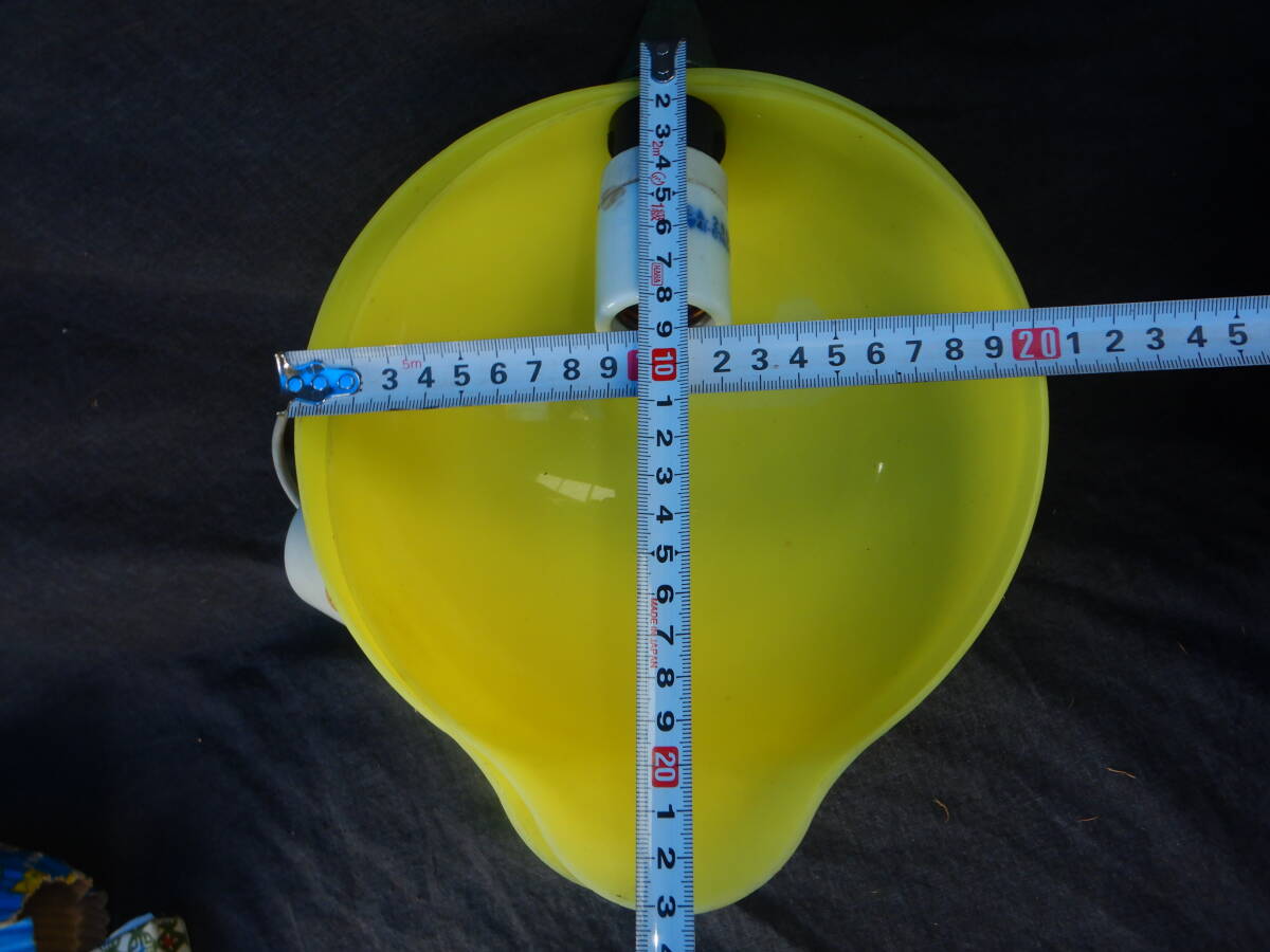 昭和レトロ ナショナル チューリップ型 ライト イエロー 電傘 レトロ