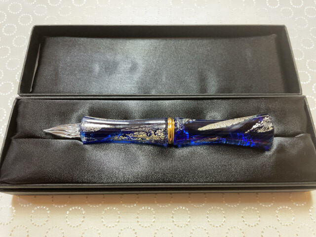 glass studio Toos ガラスペン TAKETORI 月の鏡 TAKETORI 月の鏡 紺藍