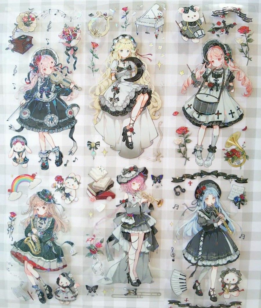 切り売り】海外マステ 人物マステ 女の子 4種セット⑲｜Yahoo!フリマ