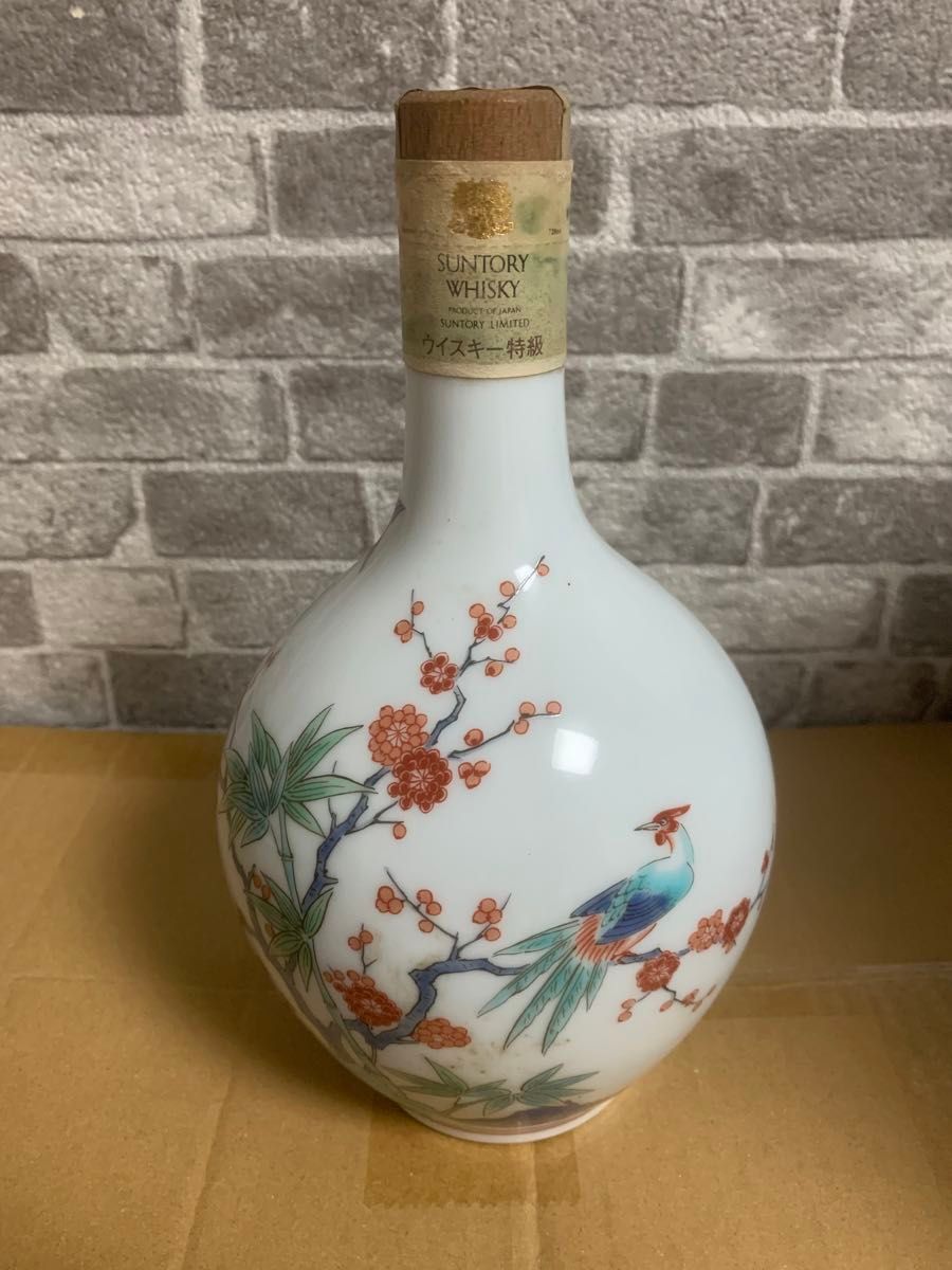 SUNTORY WHISKY サントリー ウイスキーエクセレンス720ml 有田焼 錦鶏