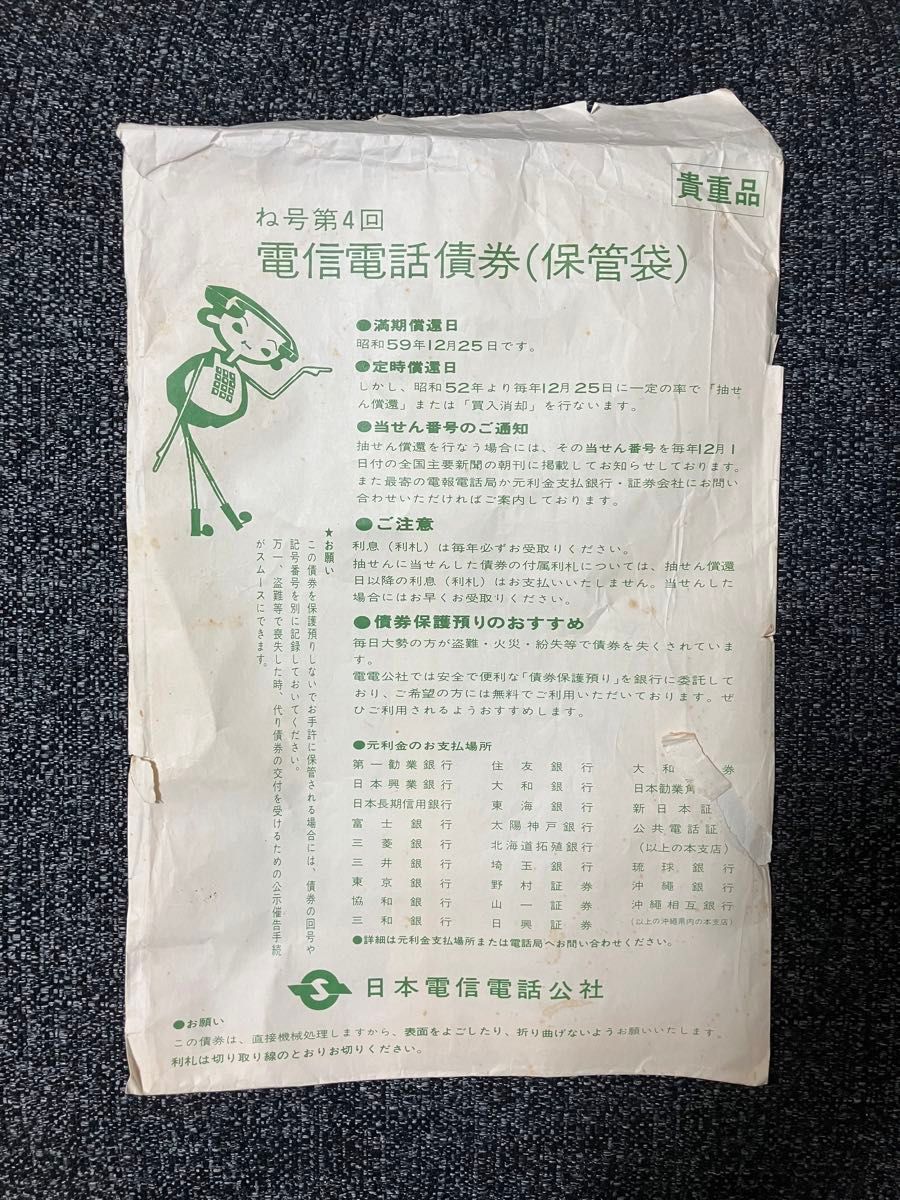 電信電話債券 10 000円｜Yahoo!フリマ（旧PayPayフリマ）