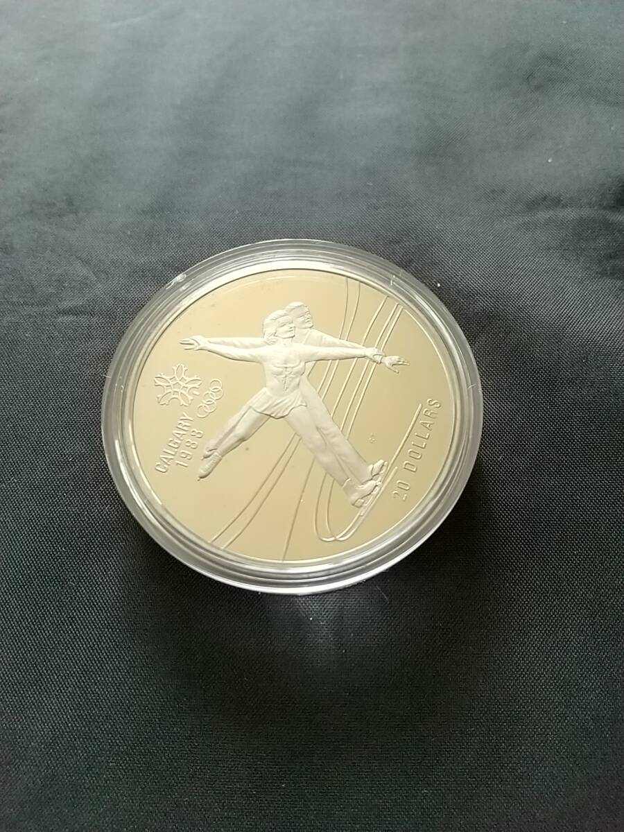 SV925 68g】カルガリーオリンピック 記念銀貨 1988年 純銀2oz SV925