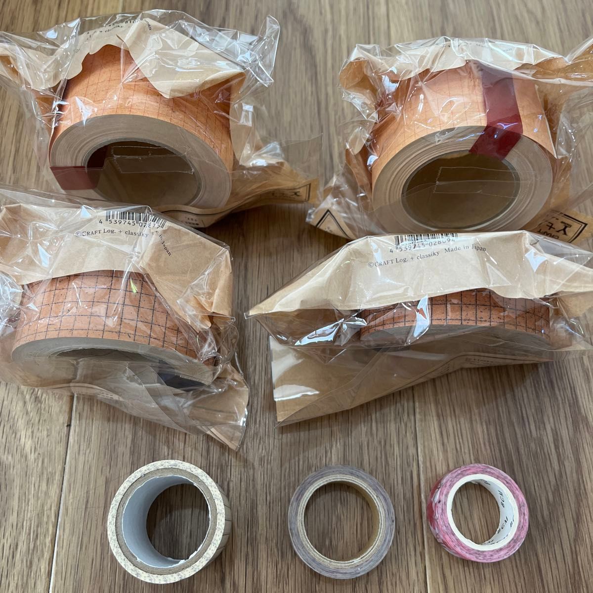 倉敷意匠 廃盤 クラフト紙テープ 方眼マステ ヨハク マスキングテープ