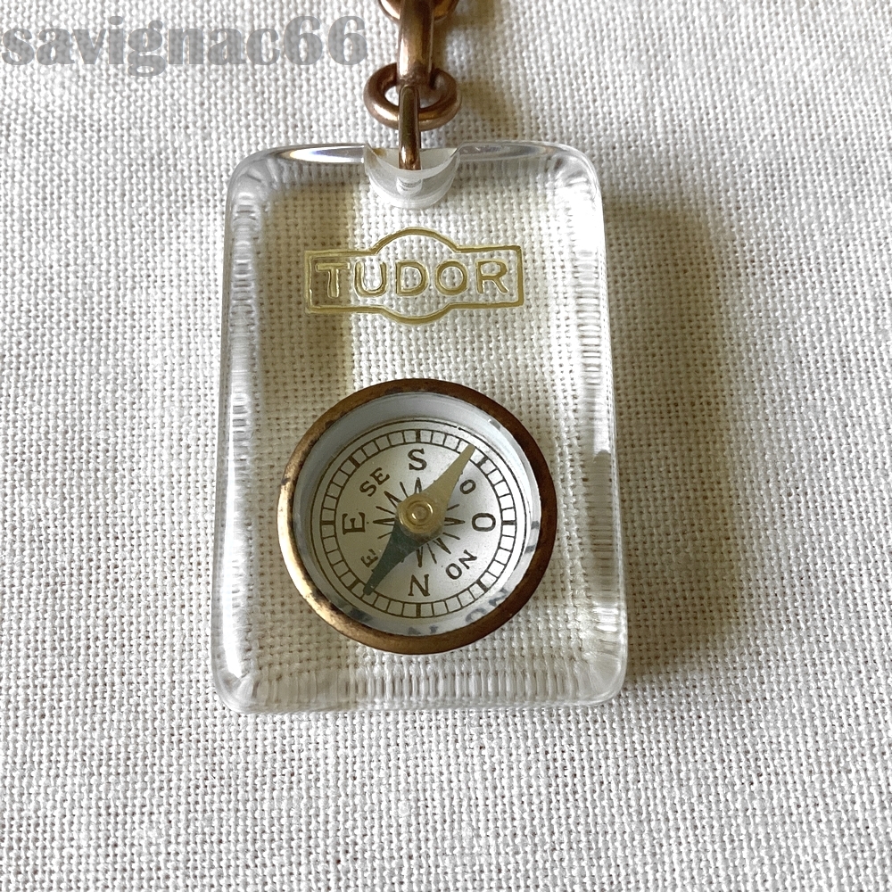 60年代 フレンチキーホルダー ブルボン TUDOR コンパス 方位磁針