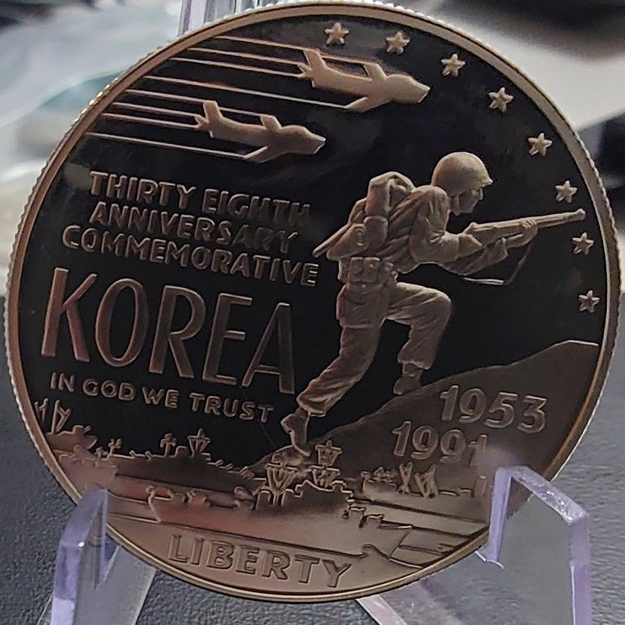 1991年 アメリカ銀貨 1ドル 朝鮮戦争38周年記念銀貨 silver900｜Yahoo